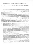 Migrations et s&eacute;curit&eacute; alimentaire. Interview de Michele Nori et Mohamed Saib Musette