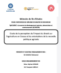 Etude de la perception de limpact du Brexit sur lagriculture en Ecosse et les orientations de la nouvelle politique agricole