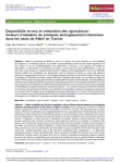 Disponibilit&eacute; en eau et orientation des agriculteurs&nbsp;: facteurs d'adoption de pratiques &eacute;cologiquement intensives dans les oasis de K&eacute;bili en Tunisie