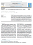 A review of smart contract adoption in agriculture and food industry