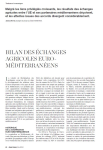 Bilan des &eacute;changes agricoles euro-m&eacute;diterran&eacute;ens