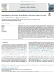 Determinants of agricultural diversification: what really matters? A review