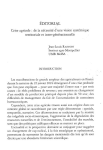 &Eacute;ditorial - Crise agricole : de la n&eacute;cessit&eacute; d'une vision syst&eacute;mique territoriale et inter-g&eacute;n&eacute;rationnelle