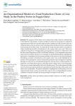 An organizational model of a food production chain: a case study in the poultry sector in Foggia (Italy)