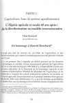 L'Alg&eacute;rie agricole et rurale 60 ans apr&egrave;s : de la d&eacute;colonisation au mod&egrave;le concessionnaire