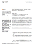 The Common Agricultural Policy and income disparities in Italian agriculture
