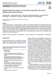 Mental models for transition to conservation agriculture: the case of Mediterranean pioneer farmers