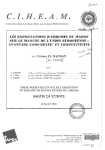 Les exportations d'agrumes du Maroc sur le march&eacute; de l'Union europ&eacute;enne : avantage comparatif et comp&eacute;titivit&eacute;
