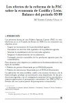 Los efectos de la reforma de la PAC sobre la econom&iacute;a de Castilla y Le&oacute;n: balance del per&iacute;odo 93-99