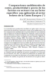 Comparaciones multilaterales de costes, productividad y precio de los factores en sectores con un factor espec&iacute;fico: una aplicaci&oacute;n al sector lechero de la Uni&oacute;n europea