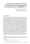 Evoluci&oacute;n del cultivo del tomate en Canarias desde la incorporaci&oacute;n a la Uni&oacute;n Europea (1986-2001)