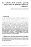 La evoluci&oacute;n de la actividad agr&iacute;cola en la &aacute;reas de monta&ntilde;a espa&ntilde;olas (1860-2000)