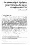La desigualdad de la distribuci&oacute;n econ&oacute;mica de las explotaciones agrarias con empresario persona f&iacute;sica: per&iacute;odo 1982-1999