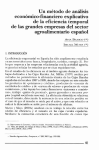 Un m&eacute;todo de an&aacute;lisis econ&oacute;mico-financiero explicativo de la eficiencia temporal de las grandes empresas del sector agroalimentario espa&ntilde;ol