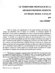 Le territoire profileur de la microentreprise f&eacute;minine en milieu rural catalan