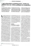 Secteur agroalimentaire au Maghreb : tendances globales face aux vieilles politiques de coop&eacute;ration