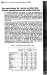 Les op&eacute;rations de restructuration des firmes agroalimentaires multinationales entre 1987 et 2003