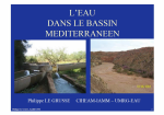 L'eau dans le Bassin M&eacute;diterran&eacute;en