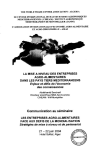 La mise &agrave; niveau des entreprises agroalimentaires dans les pays tiers m&eacute;diterran&eacute;ens : enjeux et d&eacute;fis de l'&eacute;conomie des connaissances