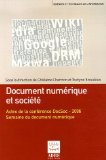 Document num&eacute;rique et soci&eacute;t&eacute;