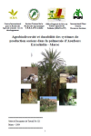 Agrobiodiversit&eacute; et durabilit&eacute; des syst&egrave;mes de production oasiens dans la palmeraie d'Aoufouss : Errachidia - Maroc