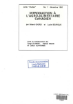 Introduction &agrave; l'agro-alimentaire canadien [Donation Louis Malassis]