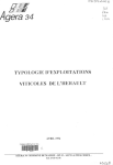 Typologie d'exploitations viticoles de l'H&eacute;rault