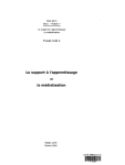 Le support &agrave; l'apprentissage et la m&eacute;diatisation