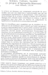 Science, culture, soci&eacute;t&eacute; (&agrave; propos d'Agropolis Museum)