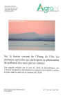 Sur le bassin versant de l'Etang de l'Or, les pratiques agricoles qui participent au ph&eacute;nom&egrave;ne de pollution des eaux par les nitrates