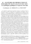 Syst&egrave;mes de production et durabilit&eacute; dans les pays du Sud