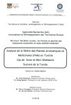 Analyse de la fili&egrave;re des plantes aromatiques et m&eacute;dicinales (PAM) en Tunisie