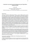 Contraintes et perspectives de d&eacute;veloppement pour l'agriculture m&eacute;diterran&eacute;enne