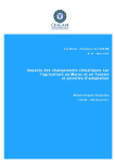 Impacts des changements climatiques sur l'agriculture au Maroc et en Tunisie et priorit&eacute;s d'adaptation