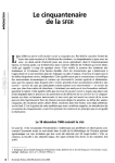 Economie rurale, n. 255-256 - 2000/01-04 - Les cinquante premi&egrave;res ann&eacute;es de la SFER : quel avenir pour l'&eacute;conomie rurale ?