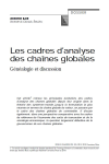 Les cadres danalyse des cha&icirc;nes globales : g&eacute;n&eacute;alogie et discussion