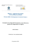 Conception d'un dispositif d'&eacute;valuation et de r&eacute;forme du syst&egrave;me de vulgarisation en Alg&eacute;rie