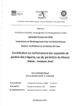 Contribution au renforcement des capacit&eacute;s de gestion des irrigants