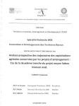 Analyse prospective des trajectoires des exploitations agricoles concern&eacute;es par les projets d'am&eacute;nagement