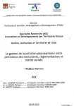 La gestion de la pollution phytosanitaire entre pertinence des instruments, r&egrave;glementations et r&eacute;alit&eacute; sociale