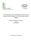 Evaluation des co&ucirc;ts &eacute;conomiques et sociaux de la d&eacute;gradation des terres et de la d&eacute;sertification en Afrique