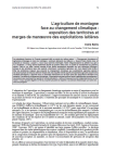 L'agriculture de montagne face au changement climatique : exposition des territoires et marges de manoeuvre des exploitations laiti&egrave;res