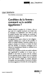 Condition de la femme : comment va la soci&eacute;t&eacute; &eacute;gyptienne ?