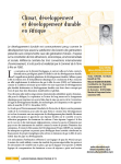 Climat, d&eacute;veloppement et d&eacute;veloppement durable en Afrique