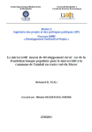 Le microcr&eacute;dit, moyen de d&eacute;veloppement rural : cas de la Fondation banque populaire pour le microcr&eacute;dit, &agrave; la commune rurale de Tamlalt au centre sud du Maroc
