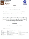 Analysis of the conditions for the development of grain legumes in the Midi-Pyr&eacute;n&eacute;es region (France), using the APES-FSSIM-Indicators modeling chain