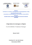 L'agriculture de montagne en Alg&eacute;rie