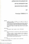 Approche dynamique du d&eacute;veloppement des r&eacute;gions fran&ccedil;aises