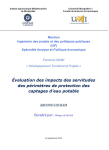Evaluation des impacts des servitudes des p&eacute;rim&egrave;tres de protection des captages d'eau potable