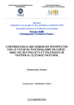 Contribution &agrave; une d&eacute;marche prospective sur le futur du pastoralisme en Corse